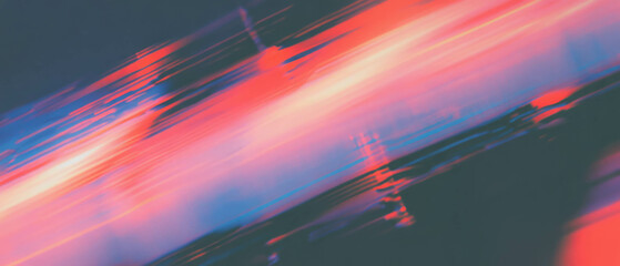 Poster - glitch texture abstract pattern with vivid colors and distorted digital noise effects