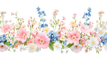Aufkleber - Floral arrangement featuring a variety of colorful flowers and greenery in a bright and cheerful setting