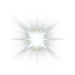 Wall Mural - png sharp point light flare background effect starburst.