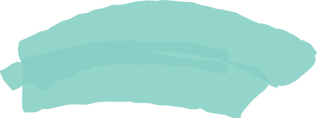 Poster - creating a wide, textured banner in turquoise paint, featuring visible brush strokes that add a vibr