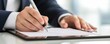 © JP STUDIO LAB - Professional signing a digital contract on a tablet in a futuristic corporate setting highlighting innovation in agreements