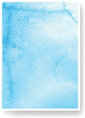 Poster - Light blue watercolor background creating a textured, vibrant surface, enhancing various design projects with an artistic flair. Ideal for adding a fresh and modern touch