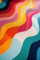 Poster - Wavy Lines Mural