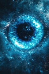 blue eye in galaxy