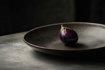 Wall Mural - Eggplant on Plate