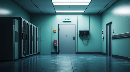 Server Room without People