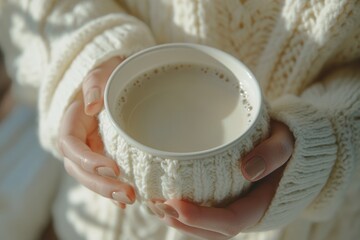 Canvas Print - Person with coffee