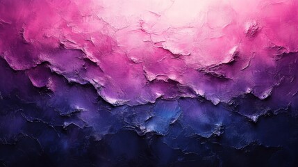 Sticker - Abstract Purple and Pink Textured Landscape