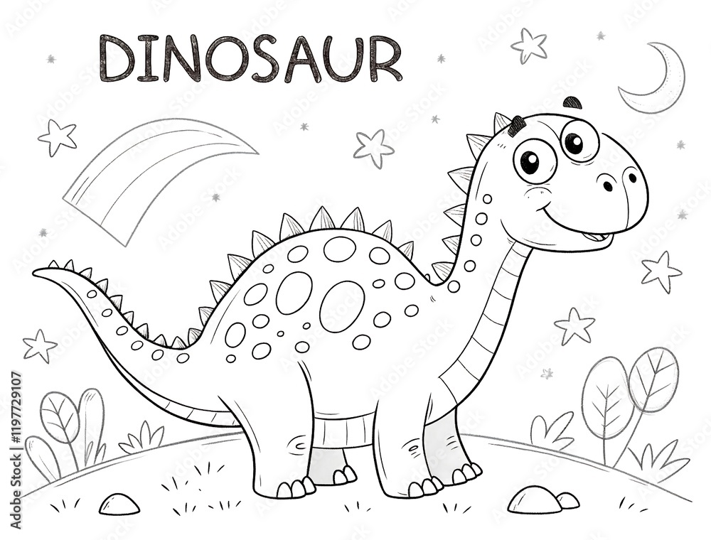 Dinosaur Fun Coloring Page For Kids Easy Printable For Letter Size dinosaur-fun-coloring-page-for-kids-easy-printable-for-letter-size