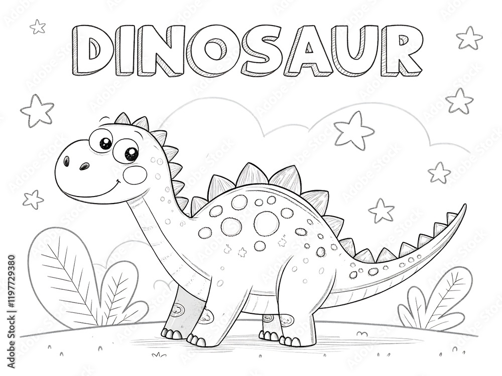 Dinosaur Fun Coloring Page For Kids Easy Printable For Letter Size dinosaur-fun-coloring-page-for-kids-easy-printable-for-letter-size