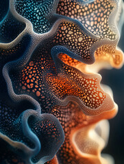 Poster - Exploring neural network patterns through intricate textures of the human brain