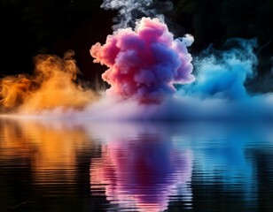 Canvas Print - abstract smoke background