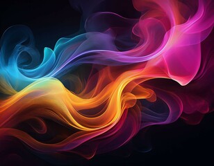 Wall Mural - abstract smoke background