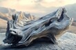 © Isuru - Weathered driftwood sculpted by time and tides, rests on a cracked earth, evoking a sense of ancient resilience.