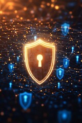 Poster - Explore the cuttingedge and advanced technology of cyber security, emphasizing the critical importance of data safety and robust digital defense measures in todays interconnected global network
