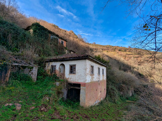 Santo Adriano del Monte village, uninhabited since 1981, Grado municipality, Asturias, Spain