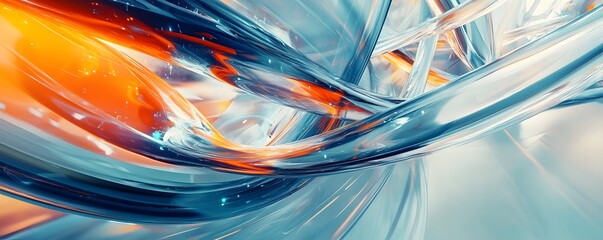 Poster - A vibrant abstract design featuring vivid colors and dynamic fluid forms. This image captures the essence of motion and creativity, perfect for various digital projects.