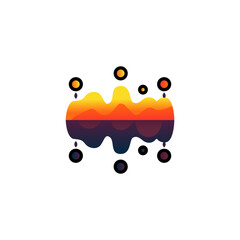 Poster - Heat map vector icon. Sound icon. Vector illustration. Ecology vector icon.