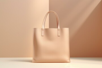 Poster - Minimalist tote bag mockup showcasing a luxurious and modern design, ideal for branding and advertising purposes