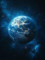 Wall Mural - earth hour poster design, lifelike and high-definition, featuring copy space, generated by ai