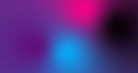 Poster - Vibrant abstract background, blurred gradient, neon colors, pink and blue glow, atmospheric lighting. deep purple to vibrant red and blue. animated live wallpaper, 4K abstract animation
