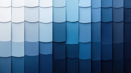 Poster - Patterns of blue scales creating a gradient effect on a textured surface in modern design. Generative AI