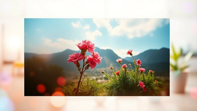 Surreal collage with vibrant imagery element set on transparent background