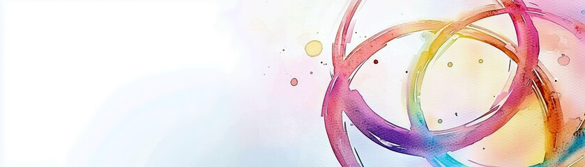 Poster - Abstract colorful circles with vibrant tones and soft gradients creating a modern artistic background for creative projects and promotional material