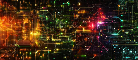 Poster - Abstract Circuitry Artwork