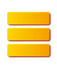 three horizontal yellow rectangles on white background
