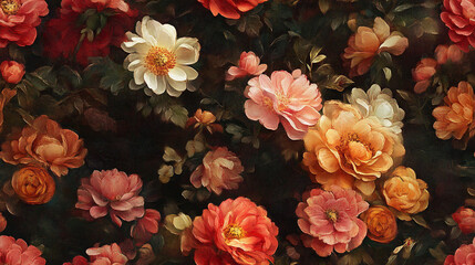 Wall Mural - flowers in the garden