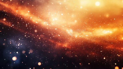 Wall Mural - Cosmic Nebula: A fiery spectacle