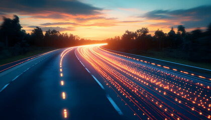 Poster - Sunset Highway Speed Data Transfer