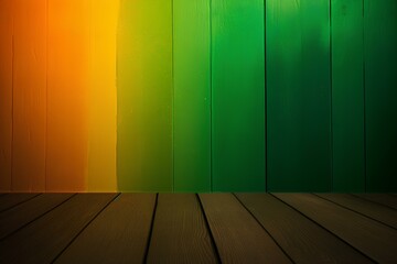 green wooden wall