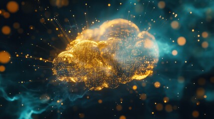 Poster - Golden Cloud Computing: Abstract Digital Data Network