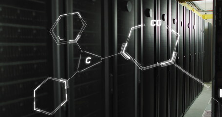 Poster - Image of scientific data processing over computer servers
