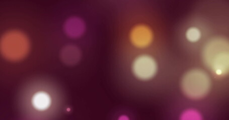 Poster - image of glowing light spots over dark background