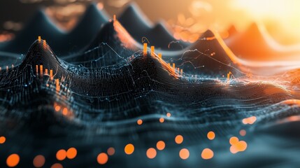 Rising challenges visualized with peaks and goals