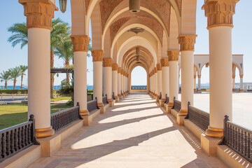 Wall Mural - beautiful views of the coast of sunny sahl hasheesh for background