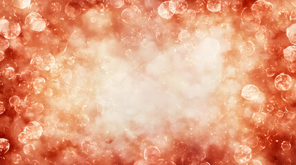 Poster - Dynamic bubbles rising abstract background digital art warm tones close-up view visual concept for engagement