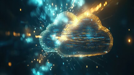 Poster - Digital Cloud Computing:  A Futuristic Visualization of Data Storage and Processing in the Cloud