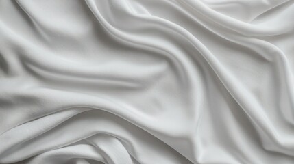 Poster - Draped white fabric texture background.