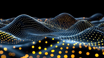 Poster - Abstract data flow and storage visualization, intricate patterns, vibrant colors, dynamic shapes, representing complex information systems.