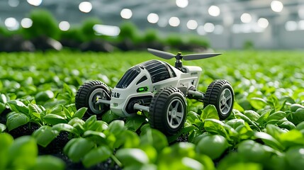 Poster - Advanced sensors enhancing crop monitoring and precision agriculture, showcasing innovative technology for optimal farming practices