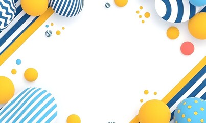 Poster - Dynamic abstract composition, vibrant blue and yellow diagonals, energetic movement, modern aesthetic, striking visual contrast and harmony.