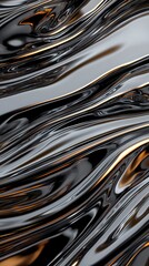Poster - Dynamic spacetime distortion abstract environment fluid visuals clean composition realistic aesthetics