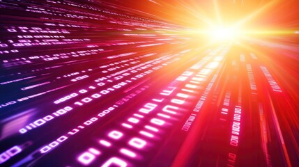 Poster - digital data stream: a journey into the information age
