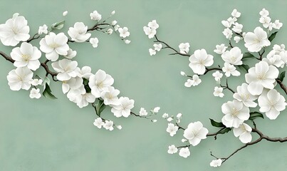Poster - Textured Pastel Green Canvas, soft hues blend seamlessly, evoking tranquility and calmness, perfect for serene backgrounds or artistic projects