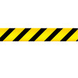 © Nuningkw - Horizontal black and yellow caution tape isolated on transparent background