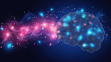 Poster - Abstract Brain Neural Network Data Flow Visualization